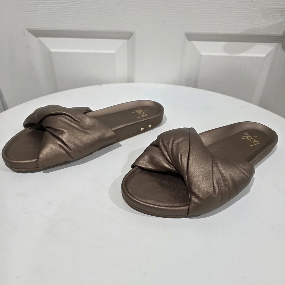 Beek Tesia Knot Bronze Leather Sandals - Picture 4 of 6
